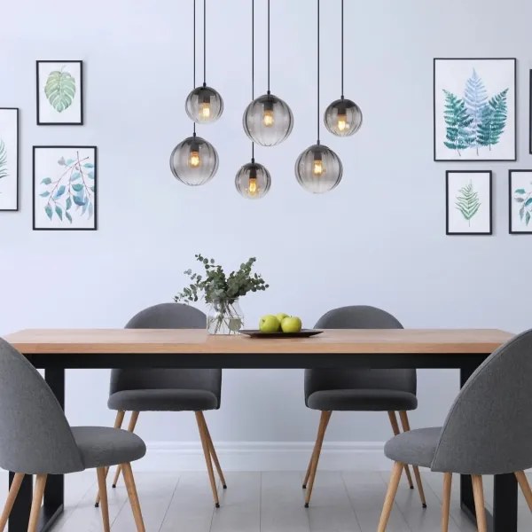 Globo 15216-6 - Csillár zsinóron DALLERTA 6xE27/60W/230V