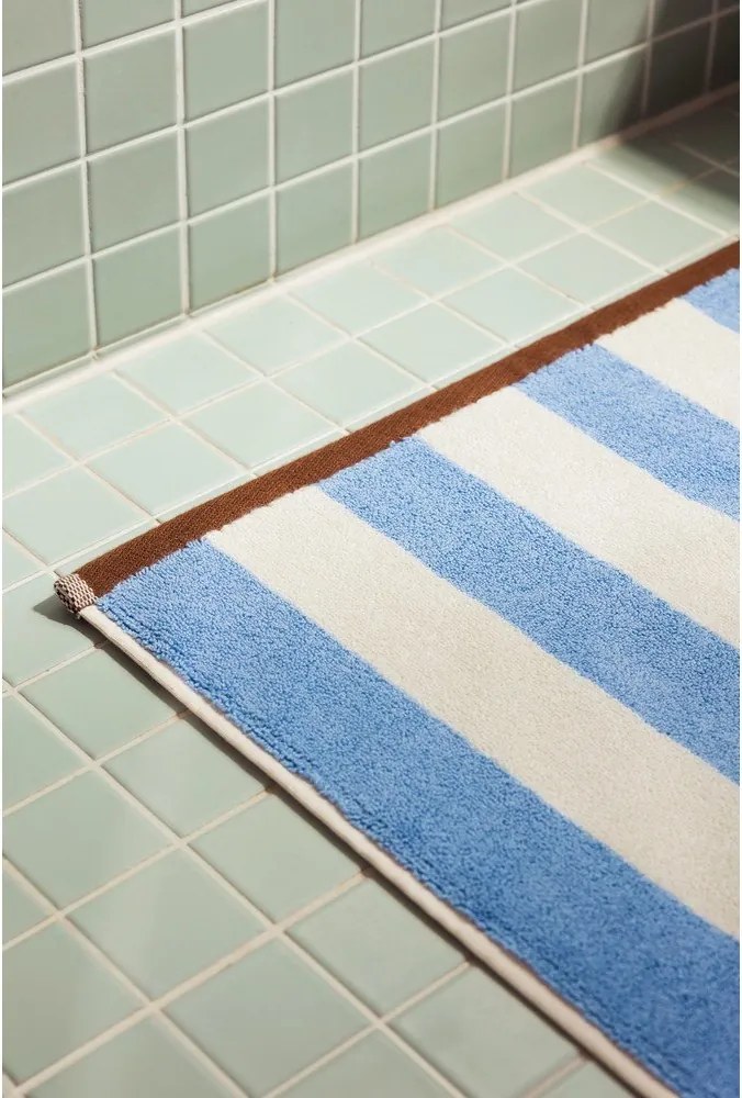 Kék textil fürdőszobai kilépő 50x80 cm Gobo – noo.ma