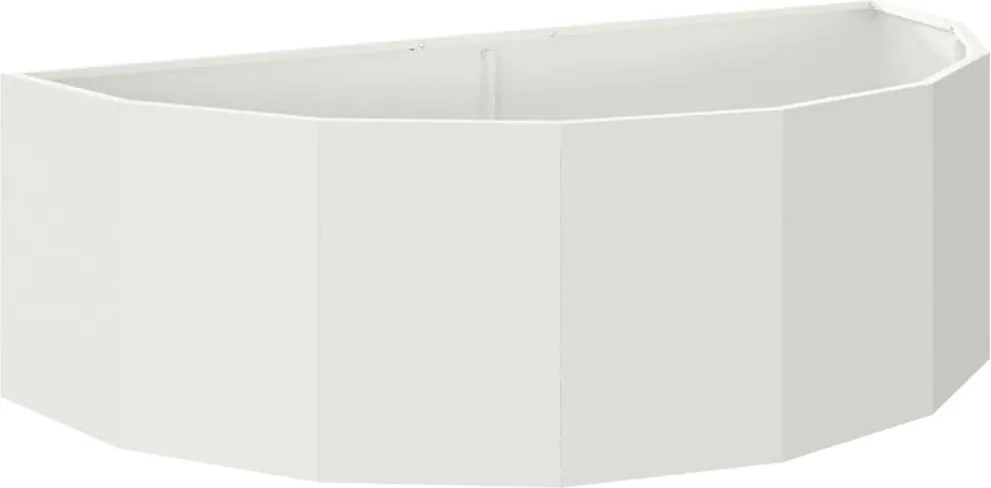 vidaXL Növénytartó Fehér 120 x 60 x 35 cm Acél