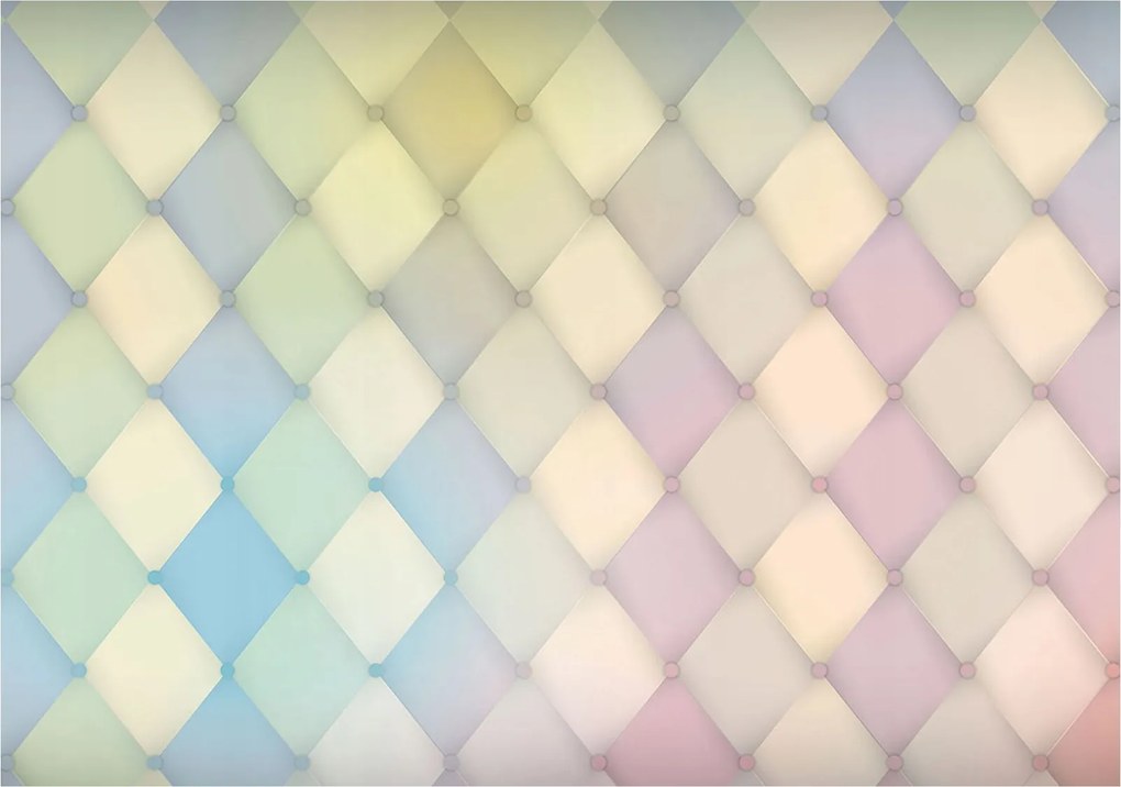 Fotótapéta flizelina Rombusz pasztell hatás 3D színátmenetes textúra 416x254 +ragasztó