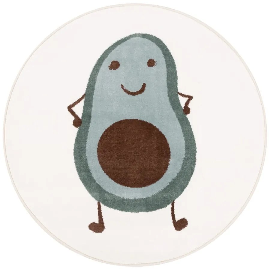 Mentazöld-elefántcsont színű gyerek szőnyeg ø100 cm Avocado Mint – FD