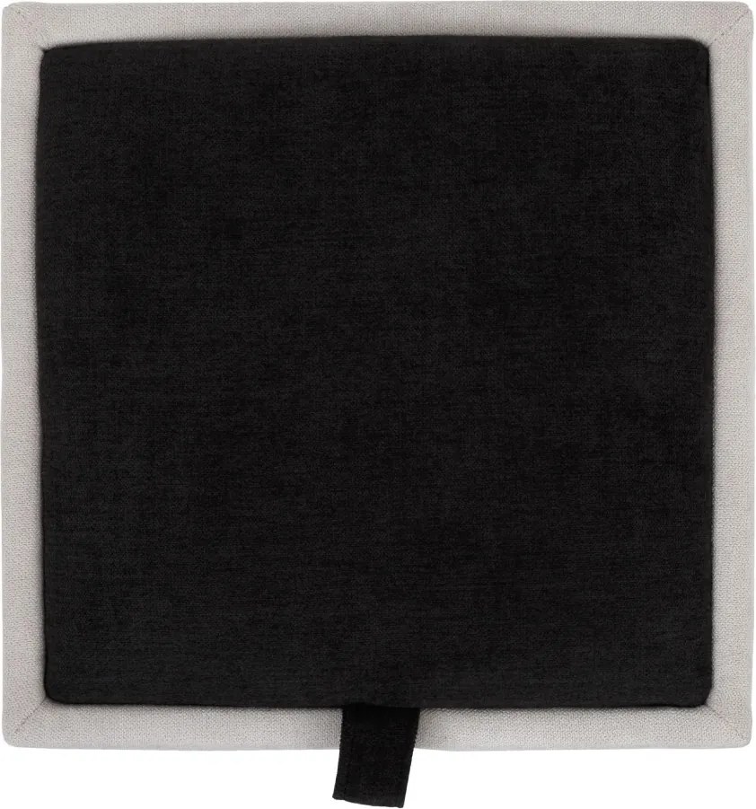 Box puff - K08/K06 szövet - krém/fekete R