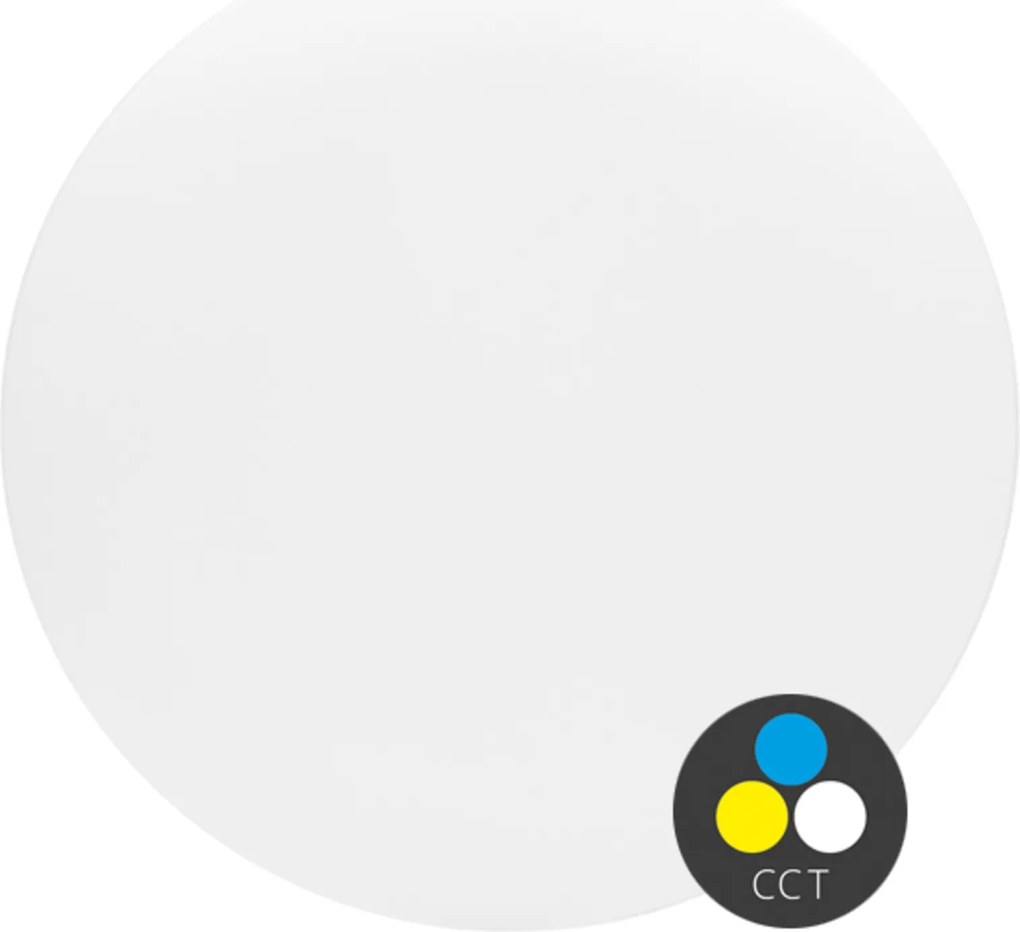 Ecolite Led mennyezeti lámpa kör alakú 18W 1470lm Cct IP44 fehér WCLR-18W/CCT