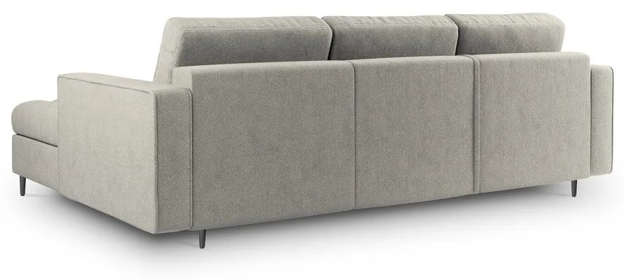 Santo világosszürke kinyitható sarokkanapé, jobb oldali - Milo Casa