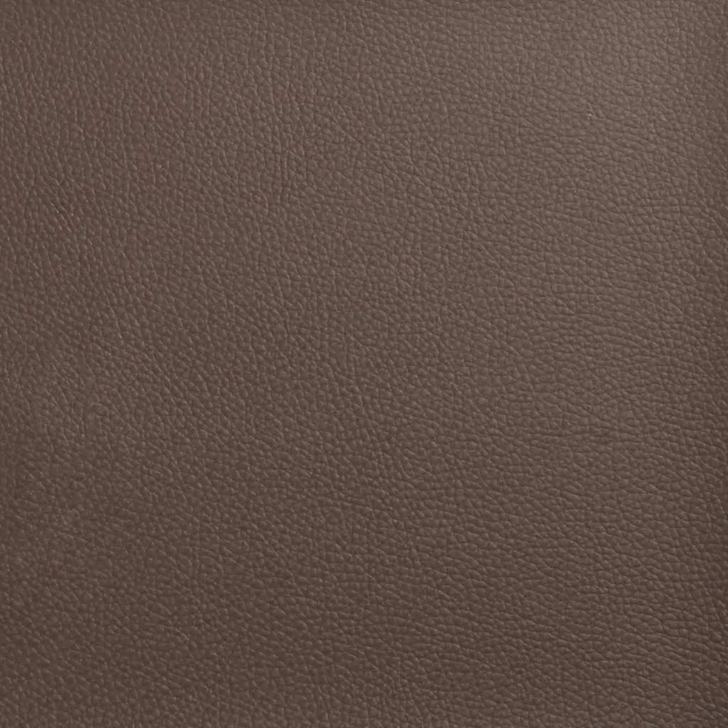 moduláris kanapéegység karfa nélkül barna műbőrből 55 cm