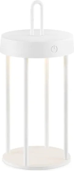 LED fényerőszabályozható kültéri újratölthető érintésvezérlésű asztali lámpa GENTLE LED/1,5W/3,7V 3000 mAh IP44 fehér