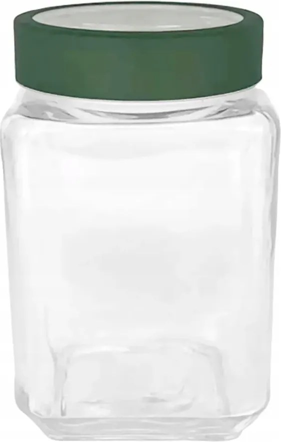 Ételtároló üvegedény szögletes csavaros kupakkal 700ml 1db