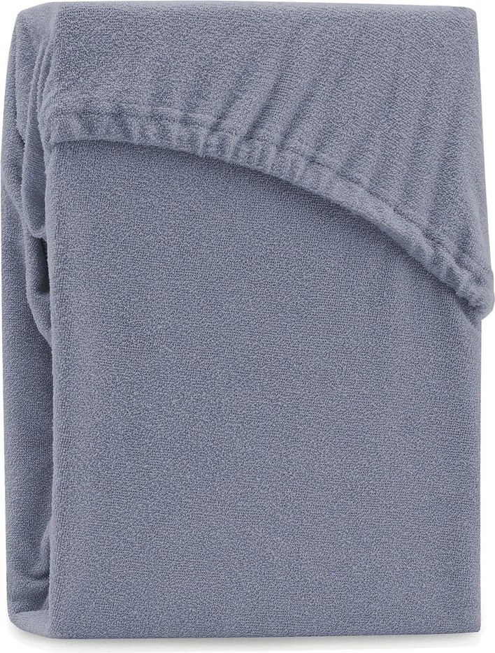 Szürke gumis frottír lepedő 180x200 cm Ruby – Restilo