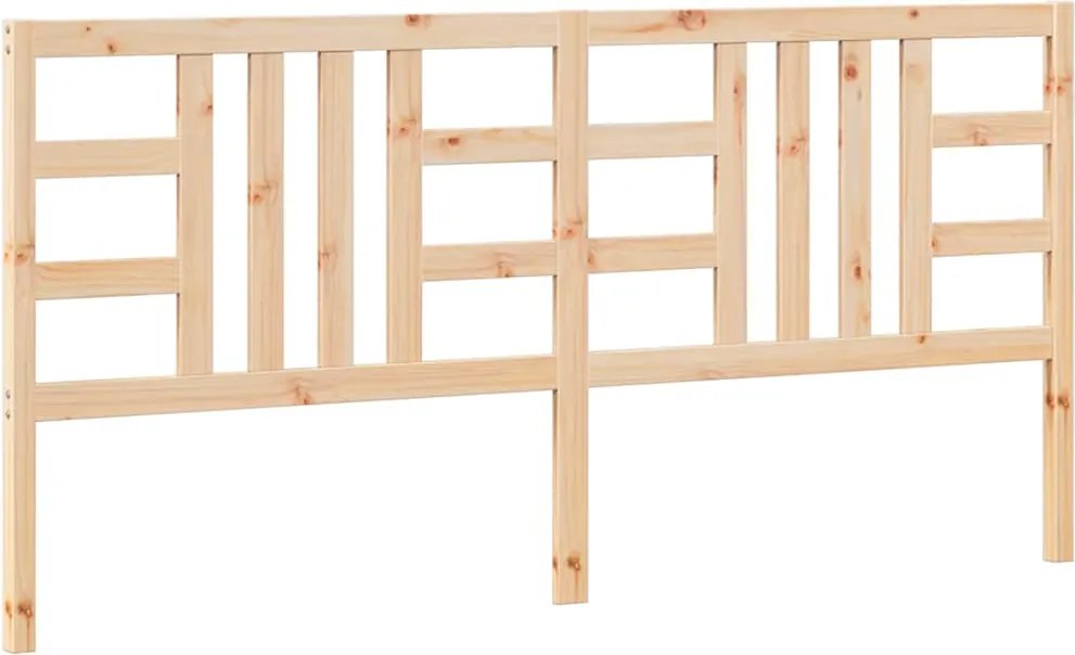 vidaXL tömör fenyőfa ágyfejtámla 206 x 4 x 100 cm
