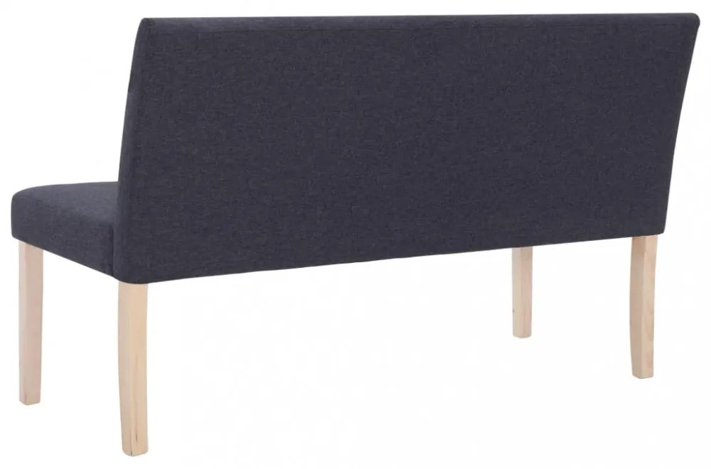 sötétszürke poliészter pad 139,5 cm