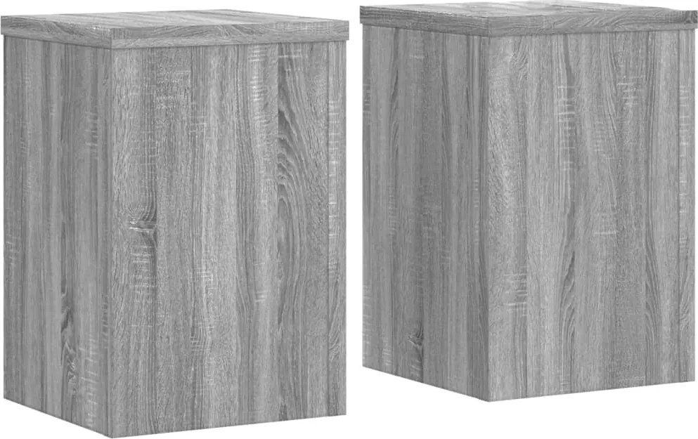vidaXL 2 db szürke sonoma szerelt fa növénytartó állvány 25x25x35 cm