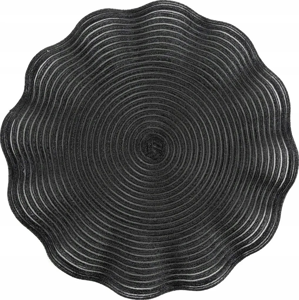 Dekorációs alátét June kerek 38 fekete kpl. 6db