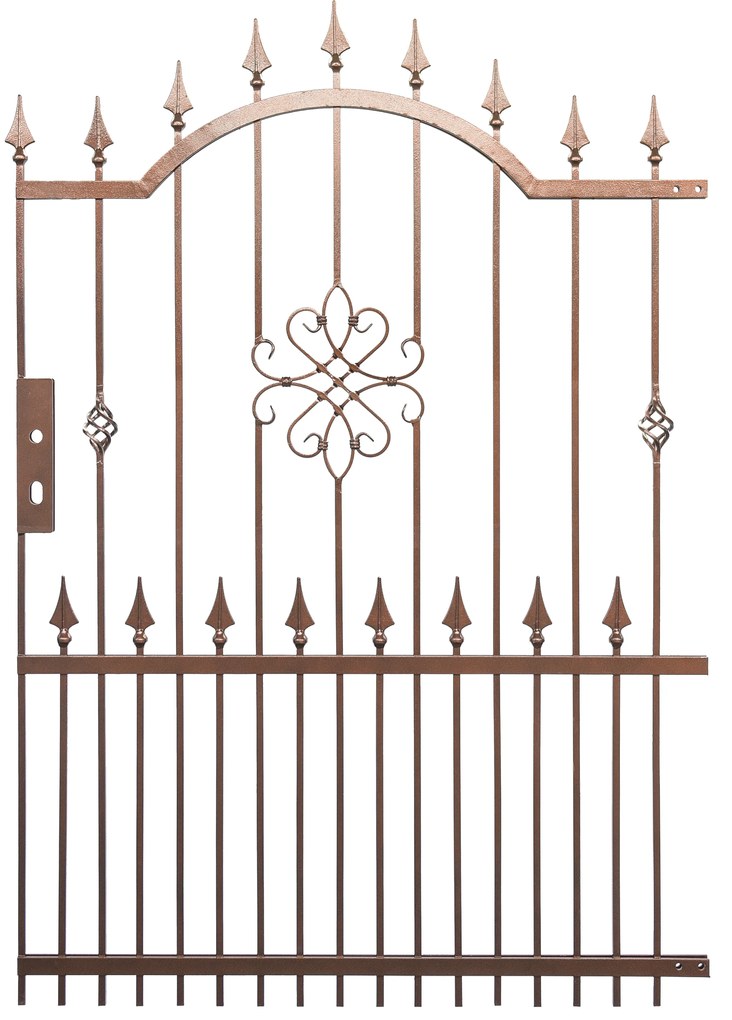 KERÍTÉSELEM DALMA ÍVES KISKAPU BRONZ 1150X1660X25MM