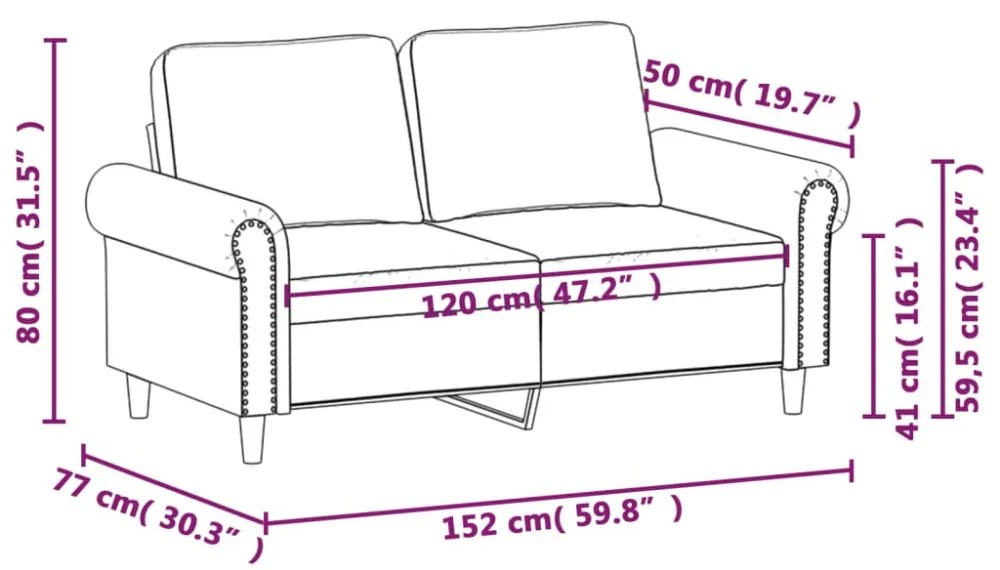 kétszemélyes sötétzöld bársony kanapé 120 cm