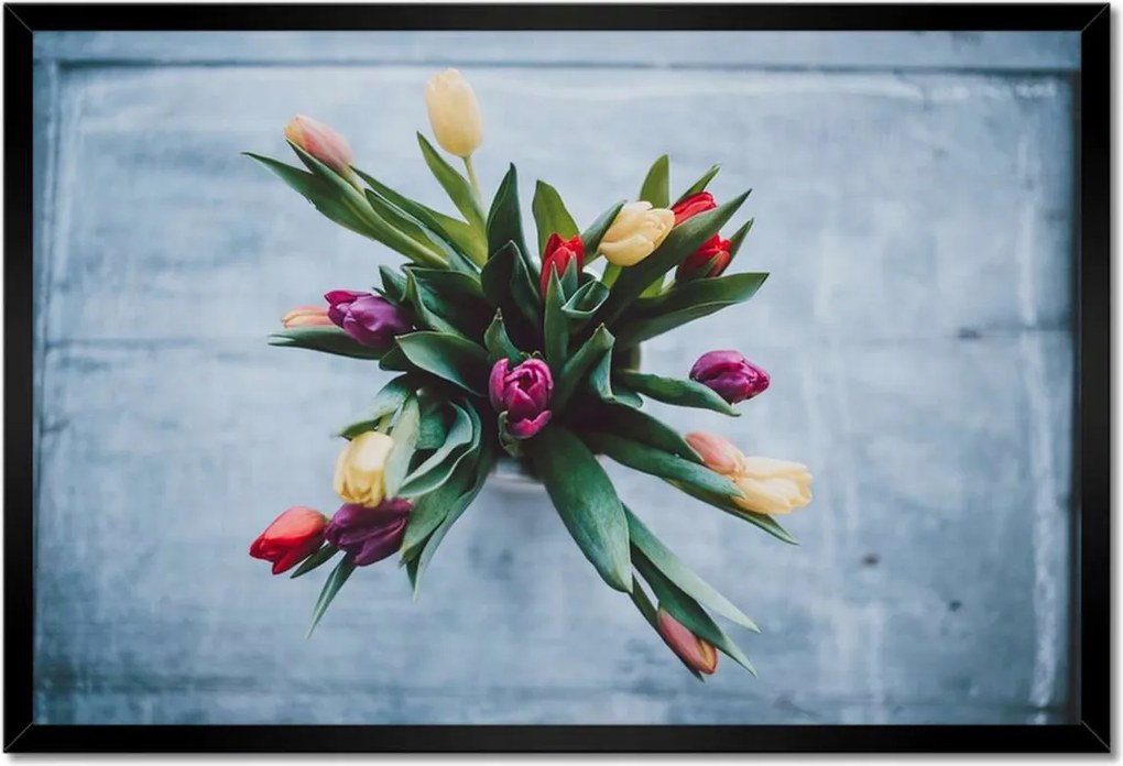 Poszter keretben 60x40 Tulipánok Virágcsokor