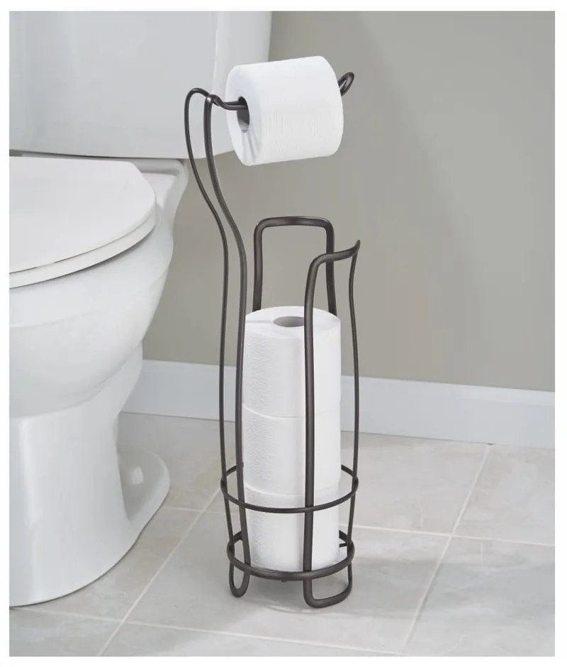 Bronzszínű acél WC-papír tartó, 62,5 cm - InterDesign