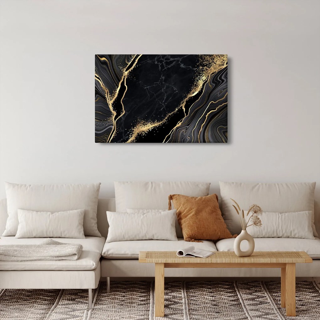 Az arany absztrakció képe (90x60 cm)