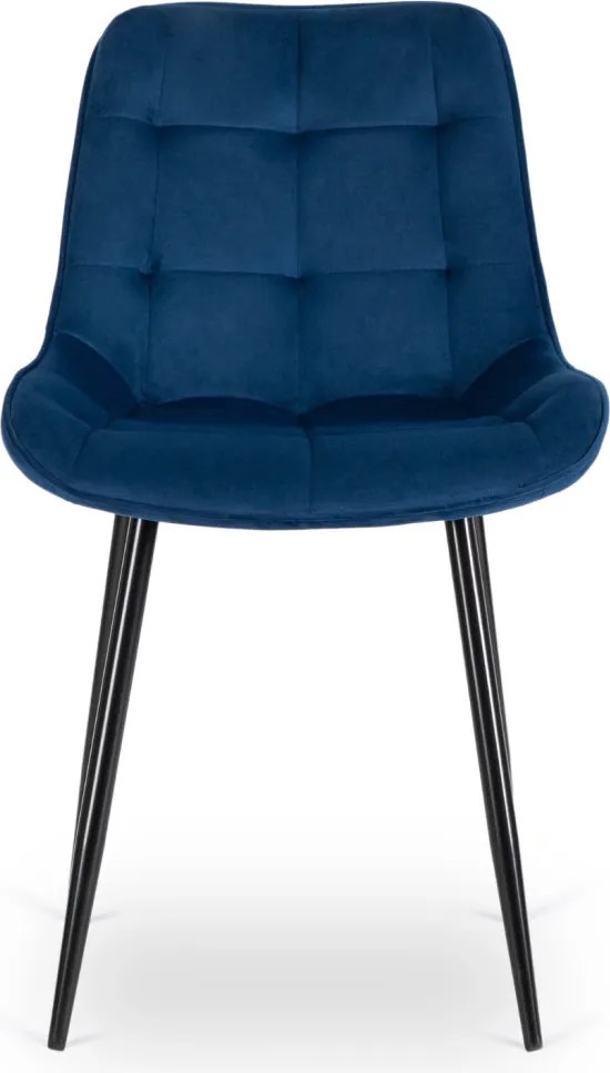 CHRIS szék sötétkék bársony