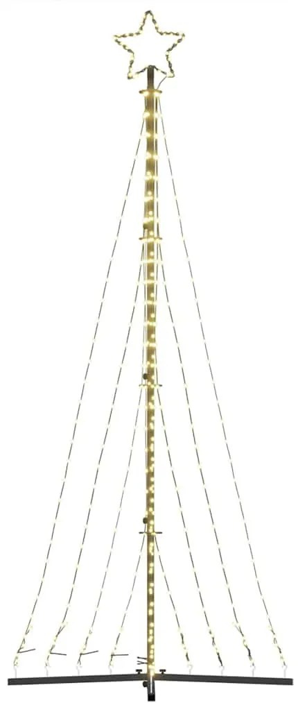 meleg fehér LED karácsonyfa 447 LED 249 cm