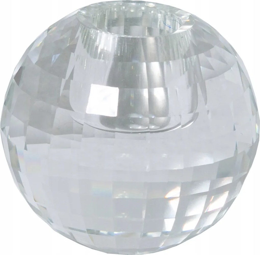 Kristall Gyertyatartó kristályos üveg teamécses skandináv 5cm