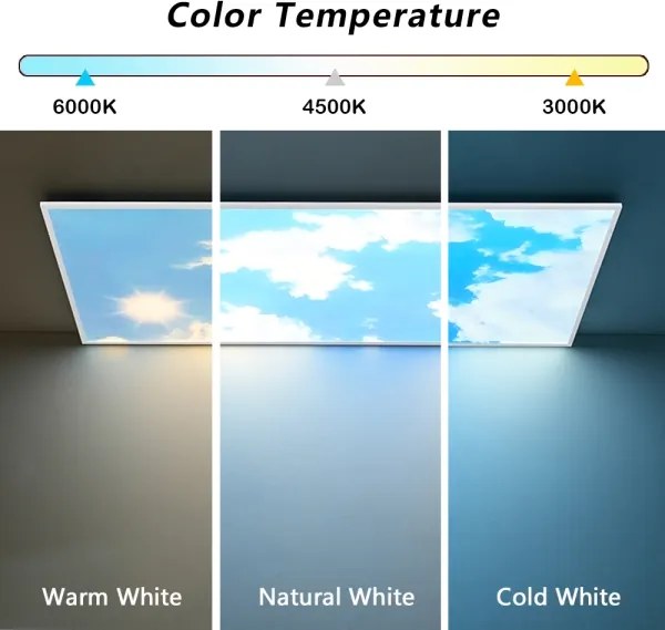 Brilagi - LED dimmelhető mennyezeti lámpatest SLIMFRAME SKY LED/80W/230V 120x60 cm + távirányító