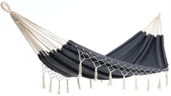 Deuba Függőágy rojtokkal 320x150 cm - szürke