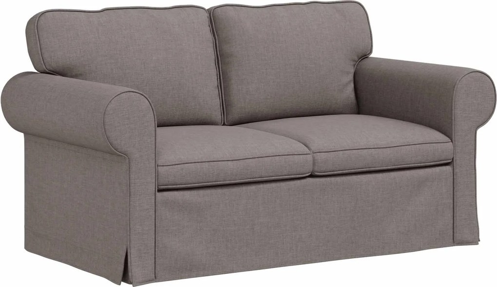 vidaXL Kanapé Tópszínű 215 x 82 x 80 cm szövet