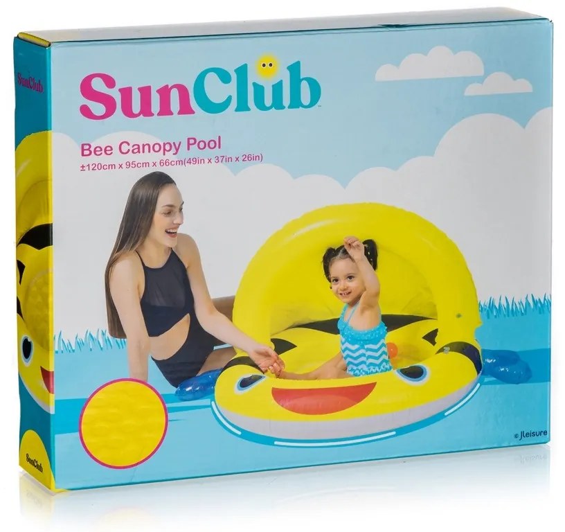 Vetro-Plus Gyerek medence tetővel Méhecske, átmérő120 cm