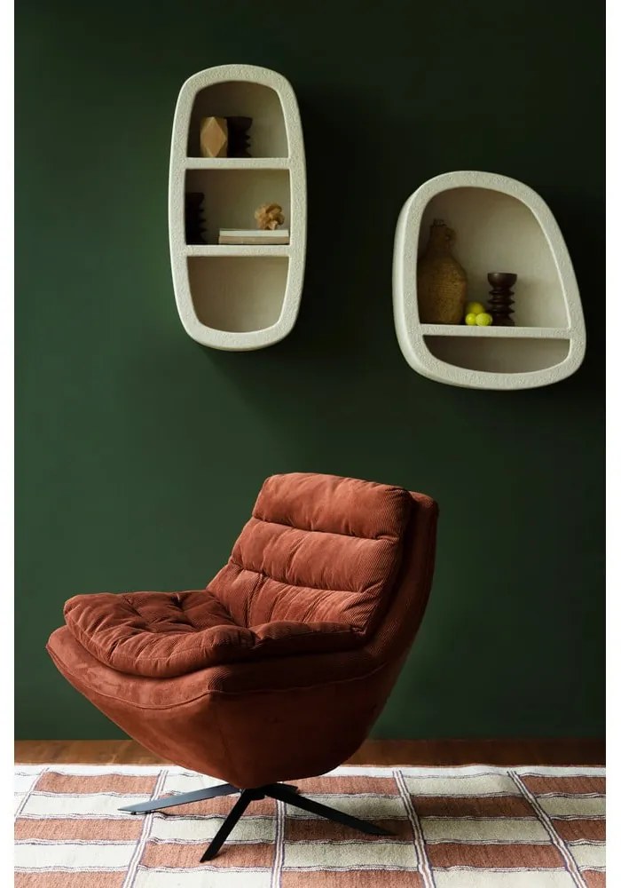 Krémszínű többszintes fali polc 23 cm Veda – Dutchbone