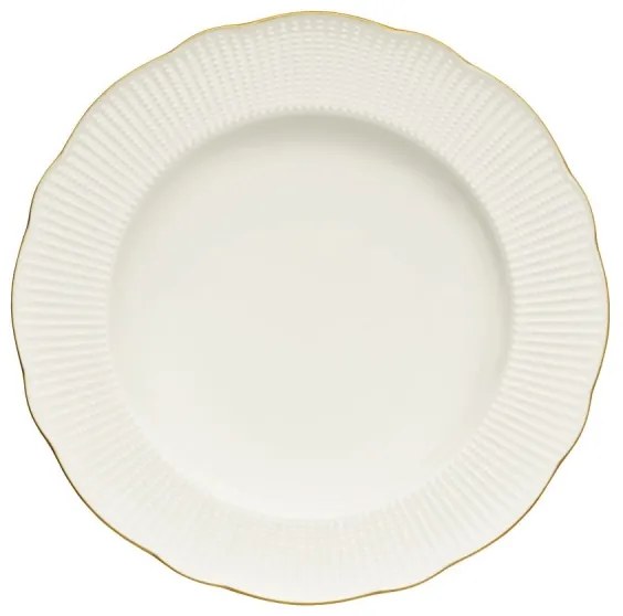 26 részes étkészlet fehér/arany/porcelán