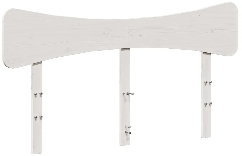 fehér tömör fenyőfa fejtámla 150 cm