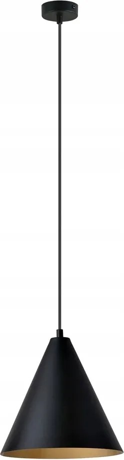 Függő spot lámpa fekete arany kúp az asztal felett modern 24 cm Emibig