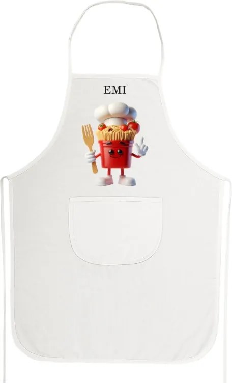 EMI Pasta konyhai kötény, Fehér