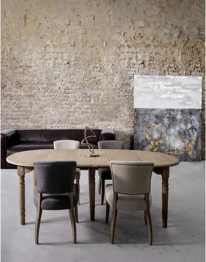 Bézs kárpitozott étkezőszék Maratriz – Bizzotto