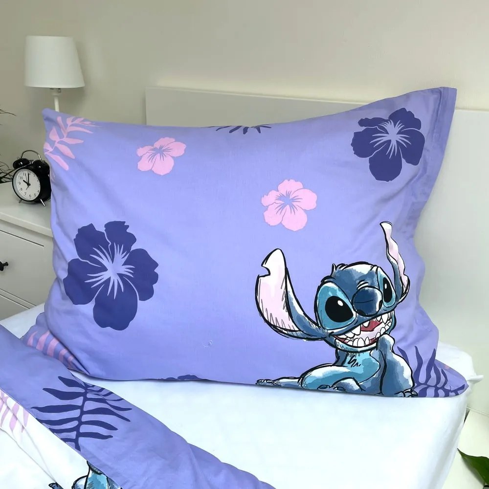 Egyszemélyes pamut gyerek ágyneműhuzat 140x200 cm Lilo and Stitch – Jerry Fabrics