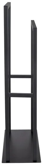 WENKO 26056100 - Törölközőállvány RIVALTA 46x80 cm rozsdamentes acél/fekete
