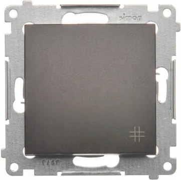 Kontakt Simon 54 Keresztkapcsoló Egyszeres Barna DW7A.01/46