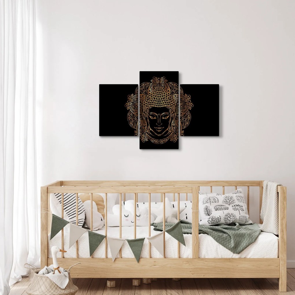 Arany Buddha képe (90x60 cm)