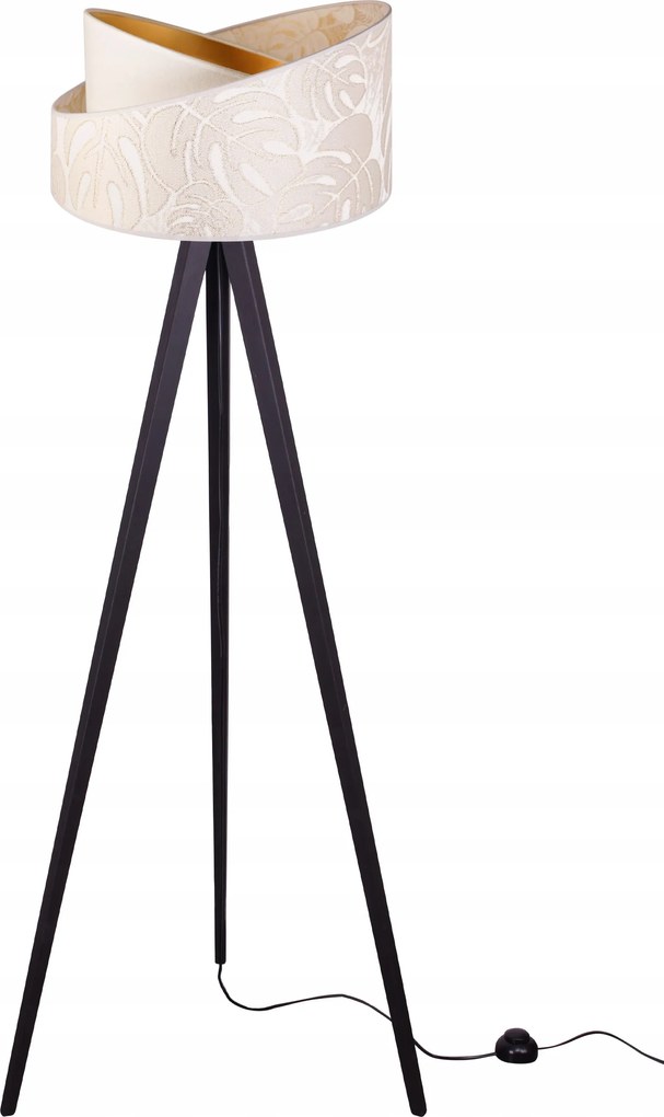 Állólámpa Háromlábú Fa Lámpabúra Minta