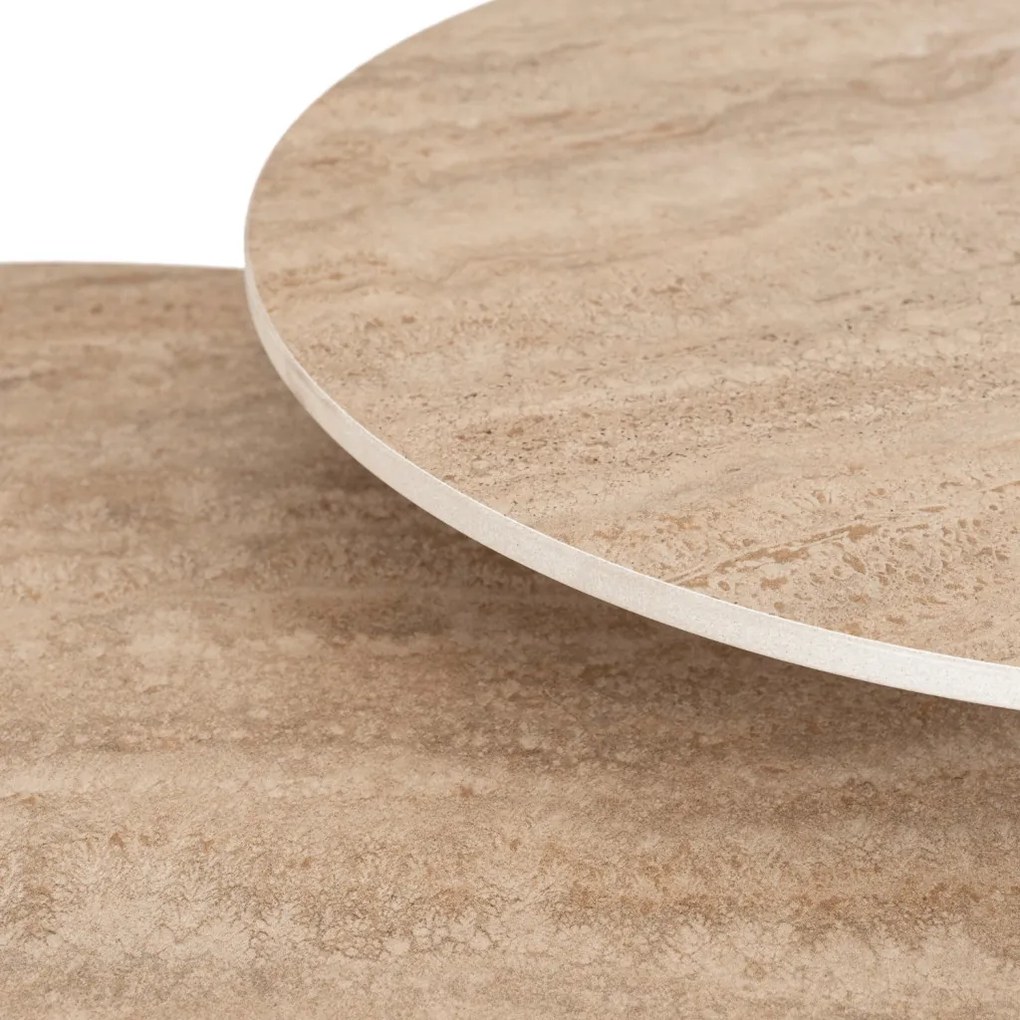 Kerámia asztalszett TENOR fekete márvány/fekete