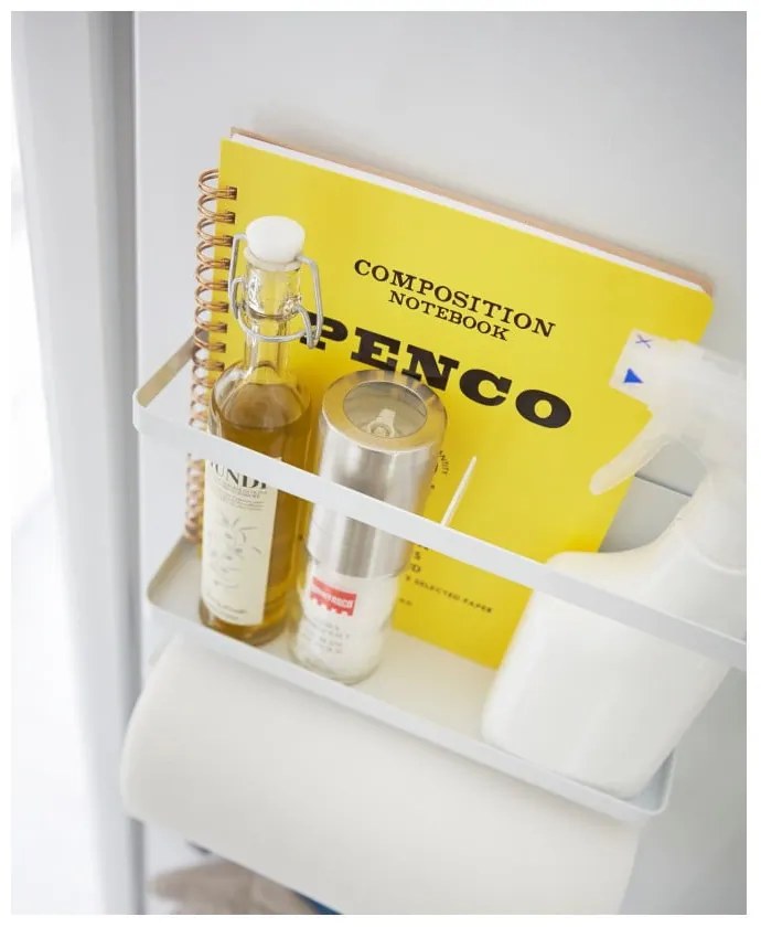 Tower Magnetic Side Rack fehér nagyméretű mágneses tartó - YAMAZAKI