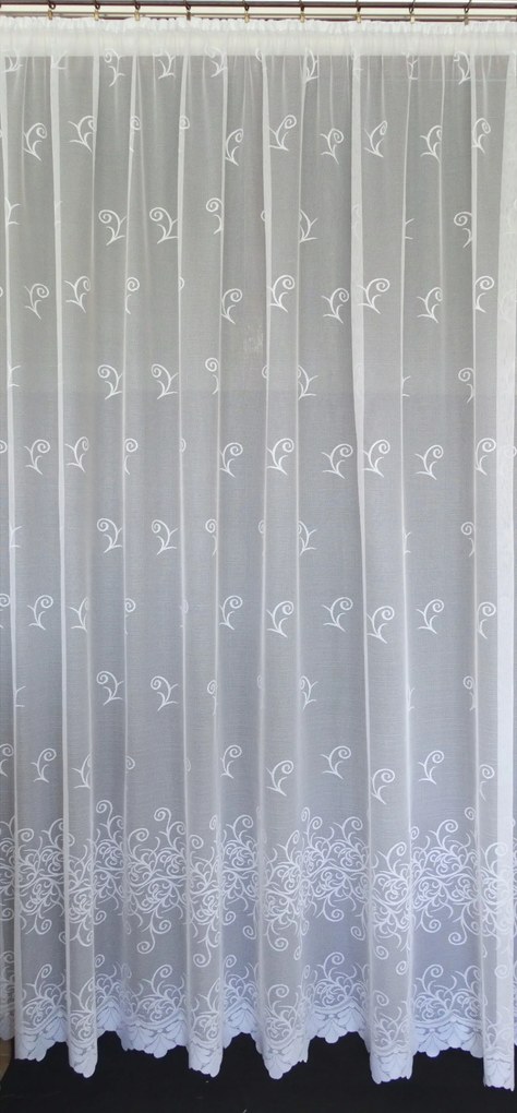 Mg Függöny jacquard 3090 Fehér 310X250 kész szalaggal