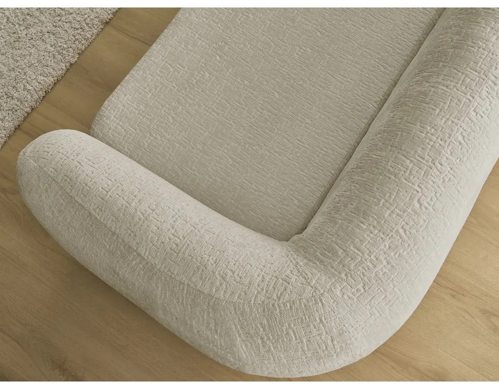 Világosbarna zsenília kinyitható kanapé 228 cm Neyo – Bobochic Paris