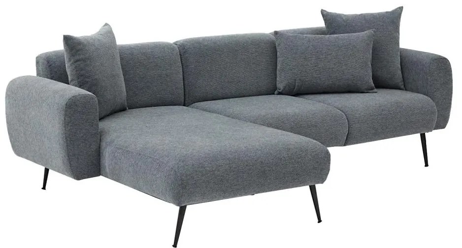 PISA L-alakú balos sarokgarnitúra, szürke