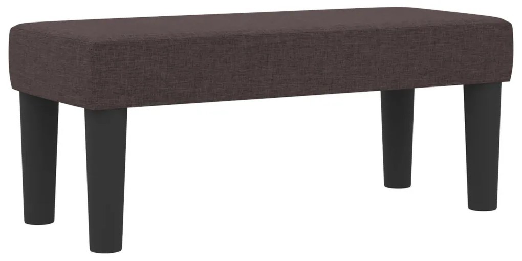 Box Spring Ágy Matraccal és Pad Dark Brown 90x200 cm Szövet