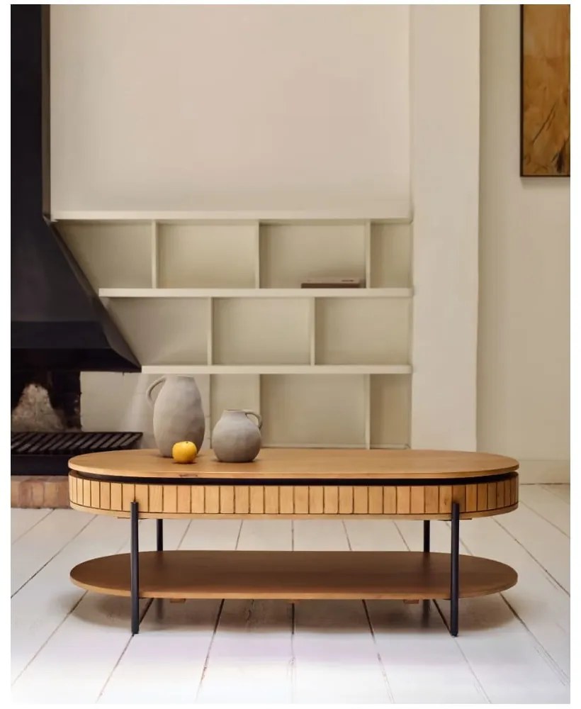 Mangófa dohányzóasztal 130x65 cm Licia - Kave Home