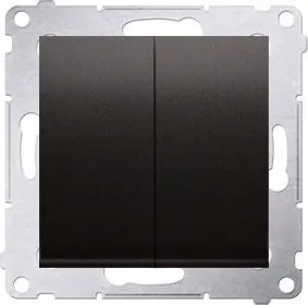 Dupla kapcsoló Antracit kapcsoló gyertyatartó lámpához Simon 54