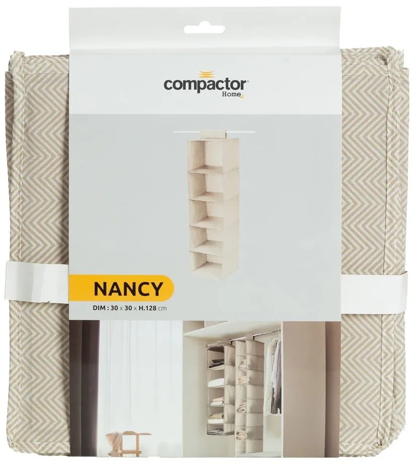 Függő textil gardróbrendszerező Nancy – Compactor