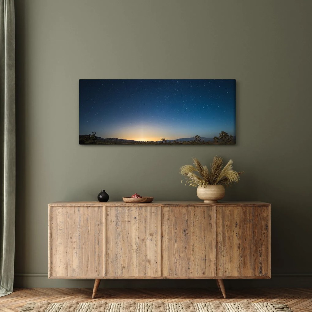 Kép - Éjszaki ég az út felett (120x50 cm)