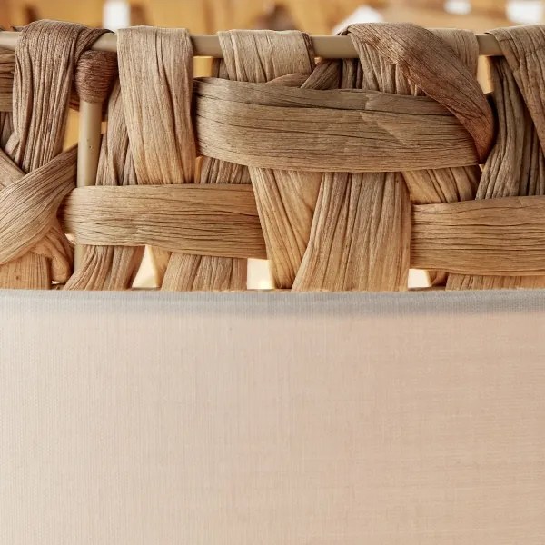 Brilliant - Asztali lámpa WATERLILLY 1xE27/60W/230V krémes